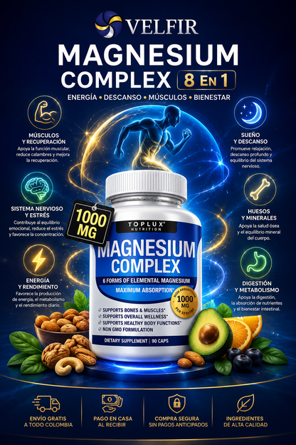 Magnesio Complex | Calma Muscular y Mejor Descanso Nocturno
