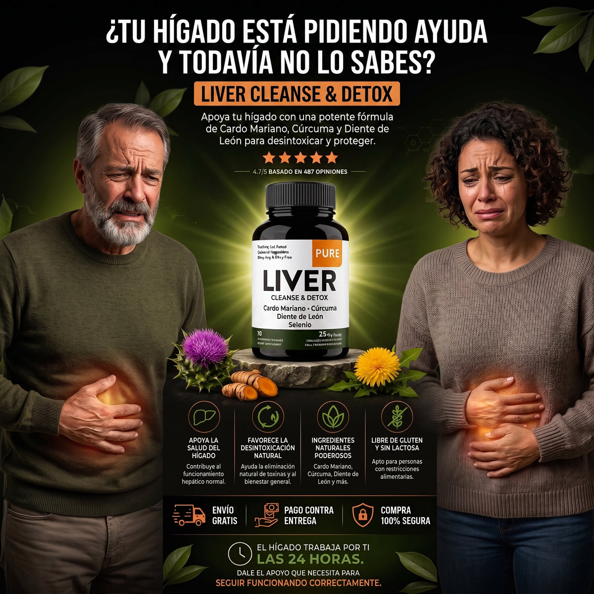 Liver Cleanse & Detox Sandhus Nutrition® Ayuda a que tu Hígado Funcione Mejor