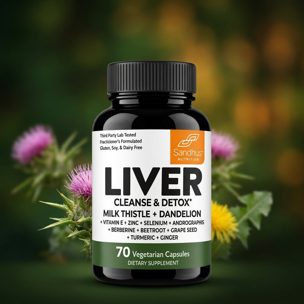 Liver Cleanse & Detox Sandhus Nutrition® Ayuda a que tu Hígado Funcione Mejor