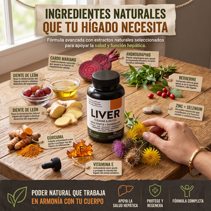 Liver Cleanse & Detox Sandhus Nutrition® Ayuda a que tu Hígado Funcione Mejor